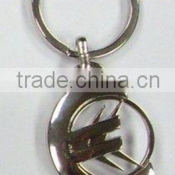 Euro coin keychain