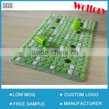 Checks design washable Jacquard acrylic Popular bathroom mat