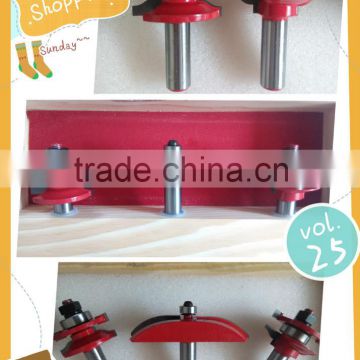 Rail & Stile With Raised Panel Bit Router Bit Set - Ogee - 1/2" Shank