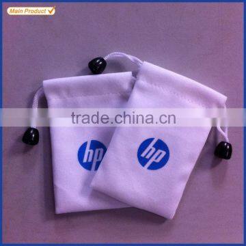 Feb. New Promotional Red Customized Suede Ring Pouch/bag With Logo Printed photo-5