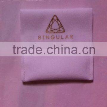 Custom Purple Fancy Velvet Pouch New Style Golden Logo photo-3