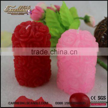 Rose Pillar Shape Wedding Candle Wholesale -carrie-0086 15633042031 photo-4