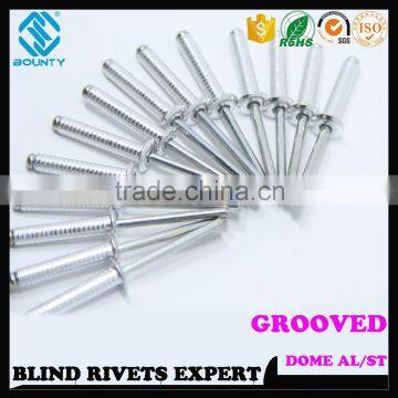 HIGH QUALITY FACTORY OPEN END ALUMINUM GROOVED POP RIVETS FOR WOOD photo-3