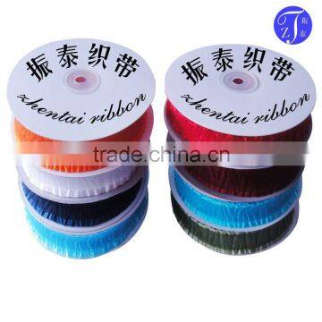 colorful ruffled organza ribbon