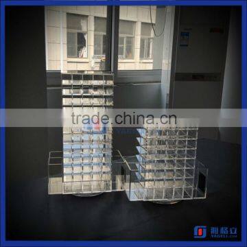 Hot Sale!!! China Manufacturer 12 tiers and 8 tiers Acrylic Lipstick Display Stand Spinning Lipstick Tower