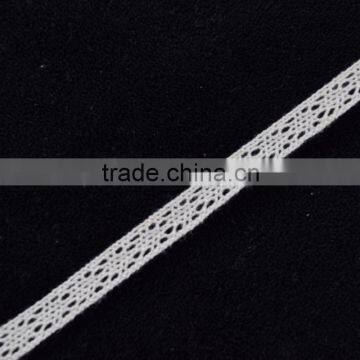 silver cotton lace trim