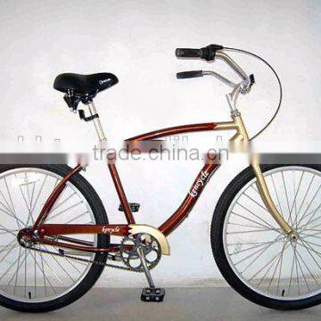 26" steel men beach cruiser bicycle for audlt with caliper brake