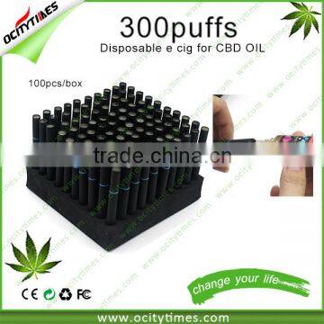 Ocitytimes 300puffs/500puffs empty disposable electronic cigarette New invention cbd oil pen