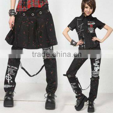 Visual Kei Tight Buckle Trousers Punk Rave PANTS 71197
