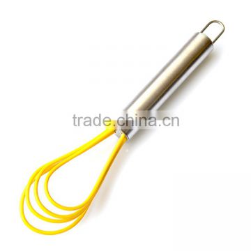 Silicone Whisk mini whisk for Blending beating with S/S handle