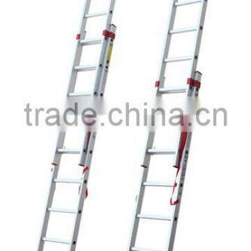 2 section aluminium combination extension ladder with EN131 foldingladder