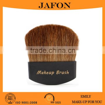 Half moon small compact makeup brush with natural pony hair