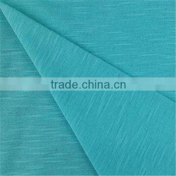 Esse Textile knitted rayon slub jersey fabric in solid dyeing for garment