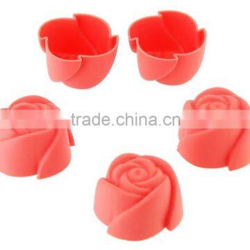 BPA Free Food Grade flowerpot silicone cupcake molds