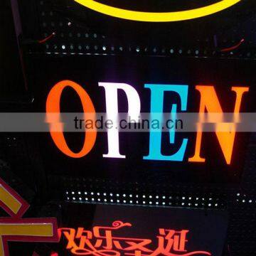 Double Sided Outdoor Led Open Sign for shop/cafe