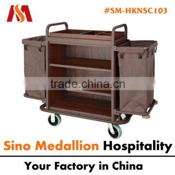 5 Star Hotel Resorts Guest Room Hotel Housekeeping Service Trolley