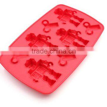 2015 New Design Ice Cream Tools Silicone Robot Chocolate Cake Ice Cream Moulds Summer Ice Tray DIY Mould 19.812.52cm photo-3