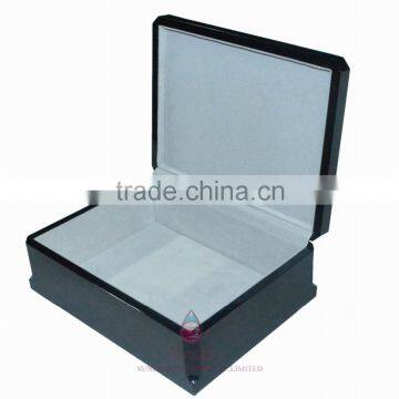 Glossy Classic Black Shoe Packing Boxes Wood photo-6
