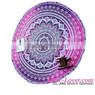 indian printed Round Floral Mandala wholesale tapestry