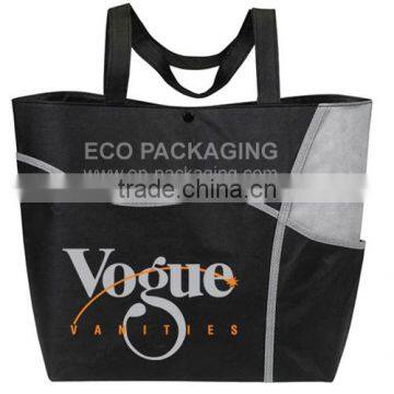 Custom Women Nonwoven Shopping Bag With Side Pocket photo-2
