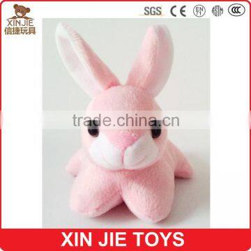lovely pink rabbit plush toy EN71standard soft rabbit toy