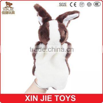 super soft rabbit hand puppet customize plush bunny hand puppet kids little bunny finger puppet