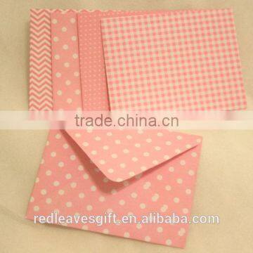 Printed Colored Decorative Paper Custom Made Envelopes with Cheap Price