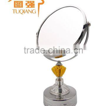 Double sided decorative acrylic cosmetic mirror