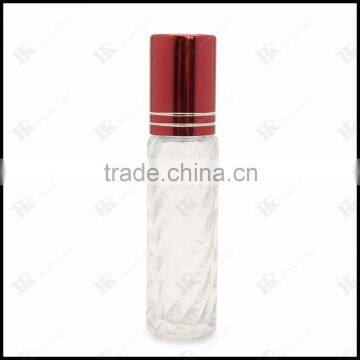 Cylinder Glass Bottle Roll On Ball Perfume Deodrant glass bottle