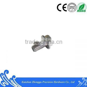 DIN6921 Hex Flange Head Screw Carbon Steel Blue White Zinc Plating
