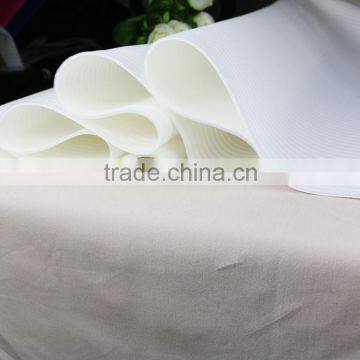 100% polyester double knit fabric fabric white stretch polyester