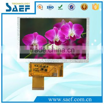 5.0 inch 800* (RGB )*480 dots RGB interface 40 pins TFT LCD panel