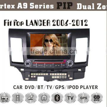 8inch HD 1080P BT TV GPS IPOD Fit for Mitsubishi lancer 2006-2012 in dash car dvd gps system