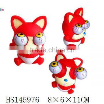 Funny soft eye POP out toy Fox