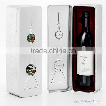 Customized designed metal wine tin box for packaging/storage/display