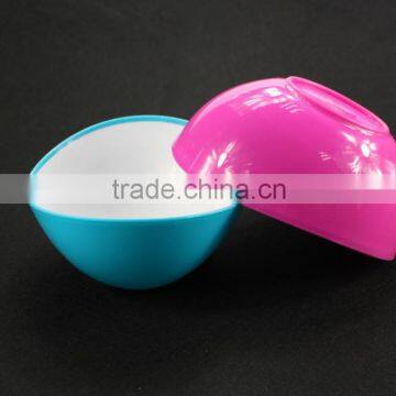 Elliptical shape plastic salad bowl 500ml