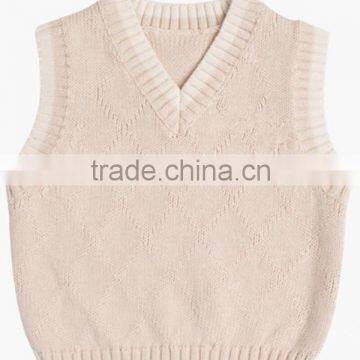 2015 New design kids knit vest pattern