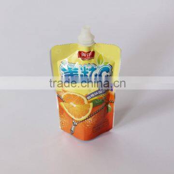 stand up spouted pouch for juice packaging, nozzle bag