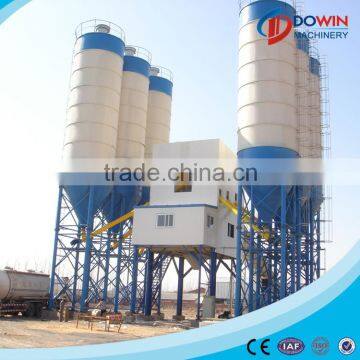 HZS90 conveyor belt type simple concrete batching plant for sale