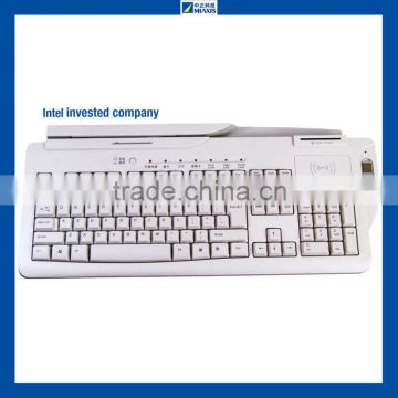 MR-600D Keyboard with Finger Reader Contact Smart Card Reader and Magnetic Stripe Card Reader Writer