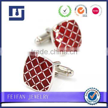 Fashion design coin rubine cufflinks for men