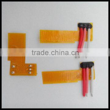 Flexible polymide heat pad with 3m adhesive and thermistor