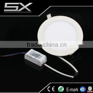 Round rgb led panel light aluminium covering 6W 600LM