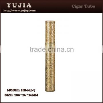 Hot sale single cigar tube copper cigar holder with good packing