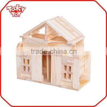 100pcs Education Building Custom Wood Toy Large Display Wooden Block