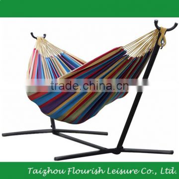 XinYou Wholesale Double Hammock with Space-Saving Steel Stand, Tropical