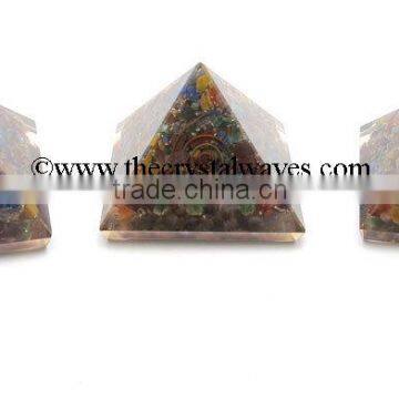 Chakra Orgone Pyramids With Coper Coil