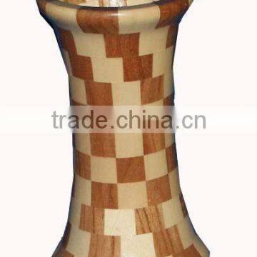 wooden vase