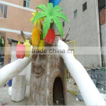 Fiberglass Old Tree Man with Fresh Fruit/Outdoor Decoration Tree