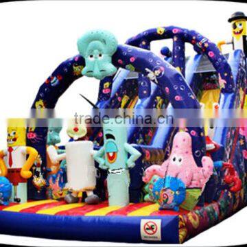 new design inflatable spongebob slide for kid/commercial inflatable water slide